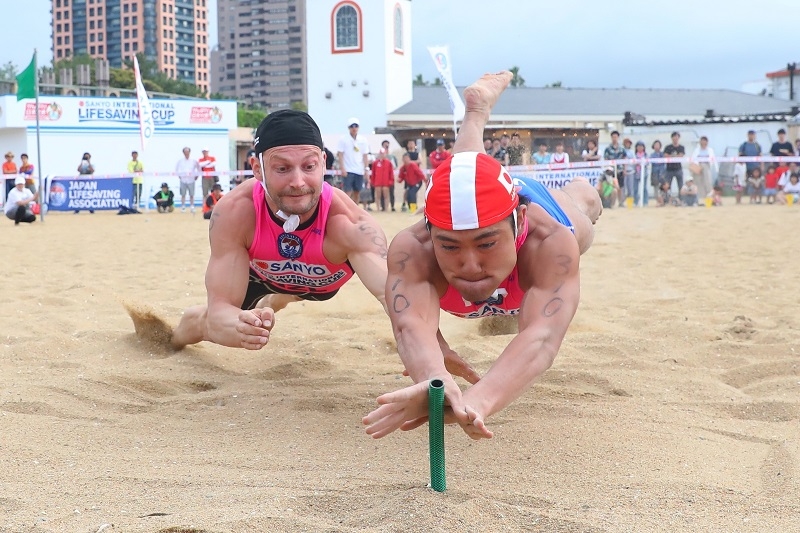 日本チームも得意のビーチ競技で強さを見せた。