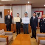 AEDによる迅速な救命措置で市長から感謝状、《ニラク常陸大宮店》の従業員2名を表彰