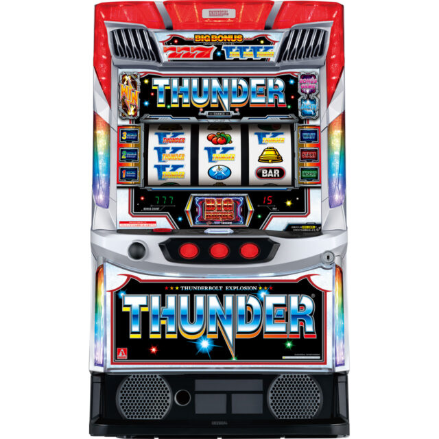 パチスロ新台】漆黒のボディで名機『サンダーV』が復活、設定1でも出玉 
